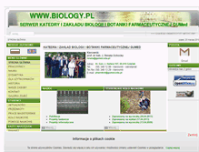 Tablet Screenshot of biology.pl